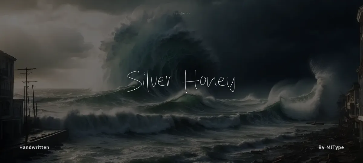 Silver Honey font preview