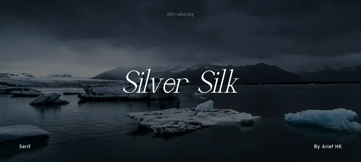 Silver Silk font preview