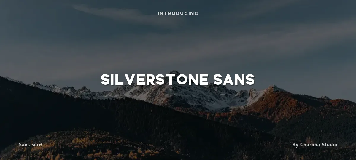 Silverstone Sans font preview