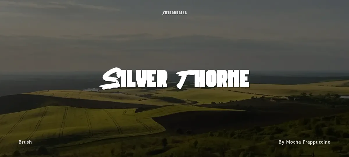 Silver Thorne font preview
