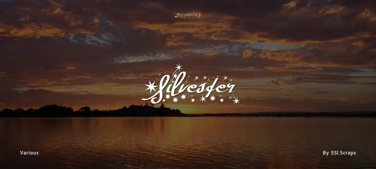 Silvester font preview