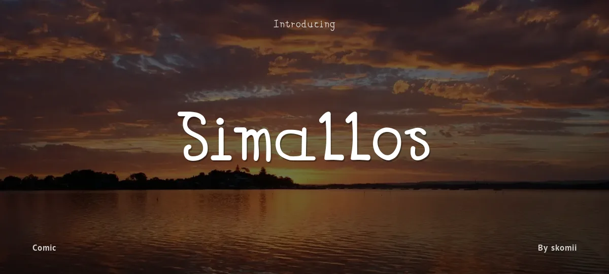 Simallos font preview