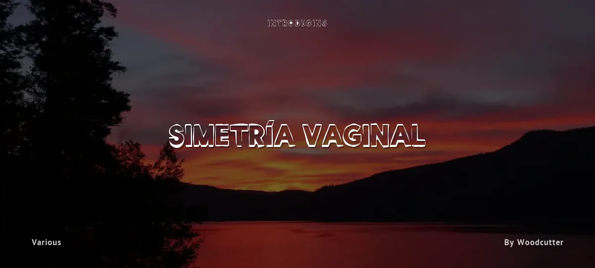 Simetría Vaginal font preview