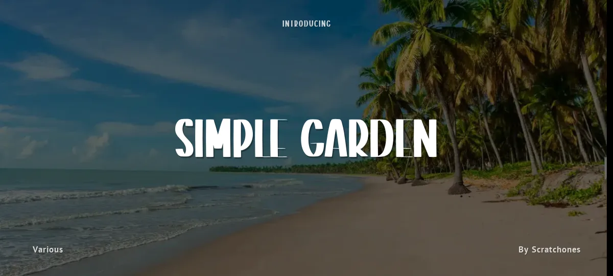 Simple Garden font preview