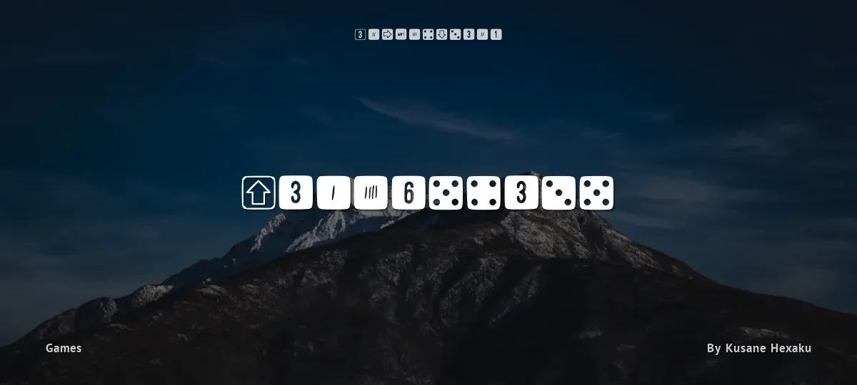 Simpledice font preview