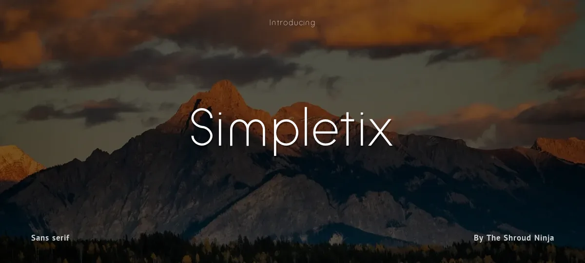 Simpletix font preview