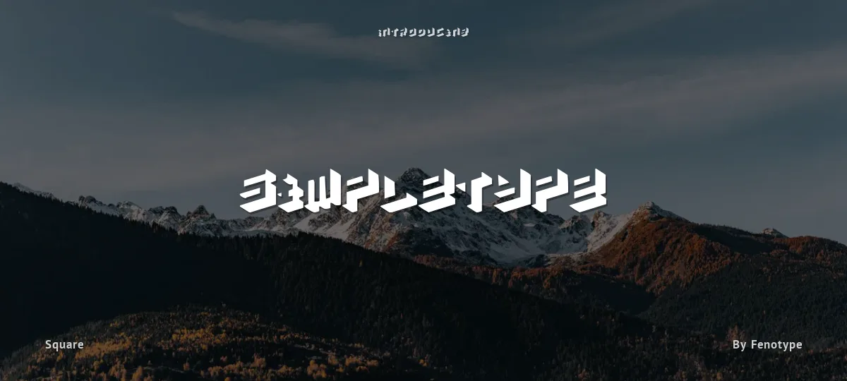 Simpletype font preview