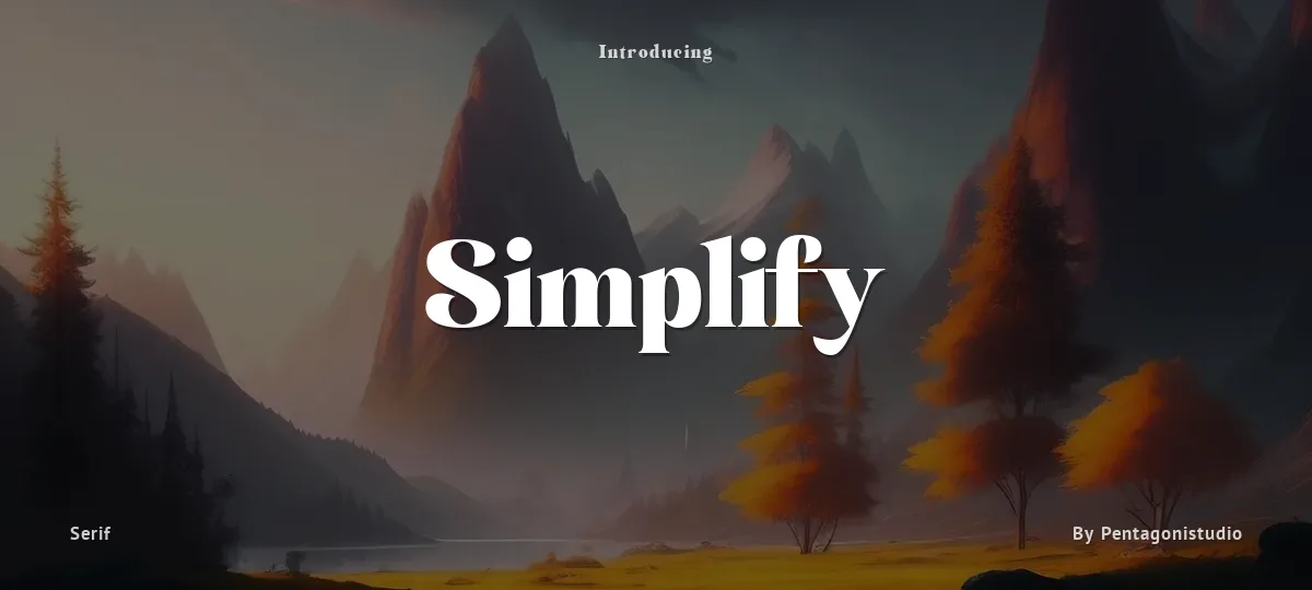 Simplify font preview