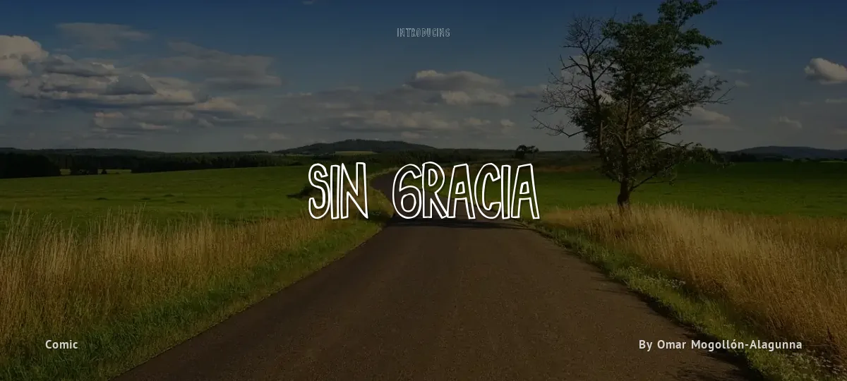 Sin Gracia font preview