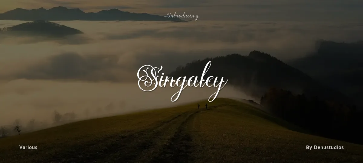 Singaley font preview