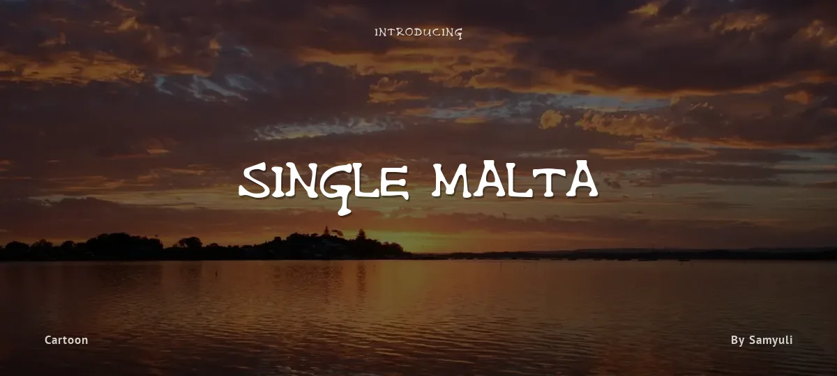 Single Malta font preview