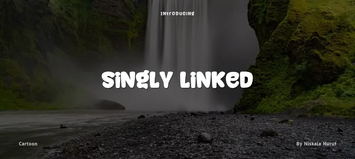 Singly Linked font preview