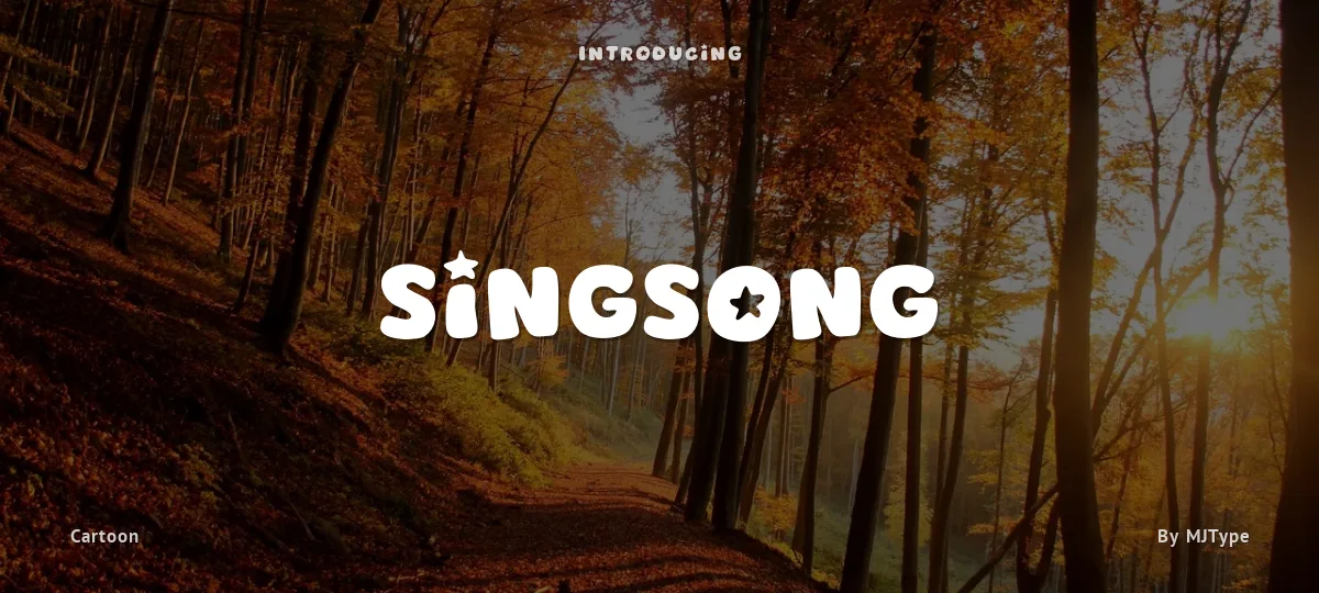 Singsong font preview