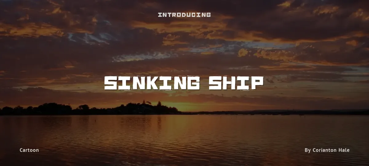 Sinking Ship font preview