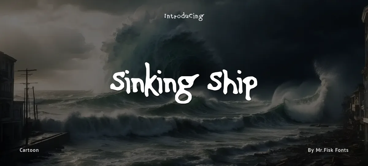 Sinking Ship font preview