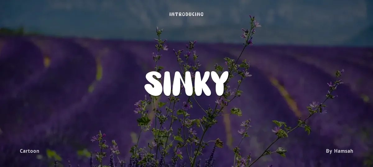 Sinky font preview