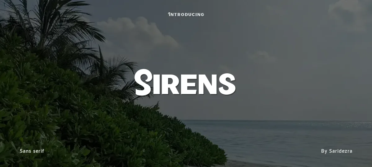 Sirens font preview