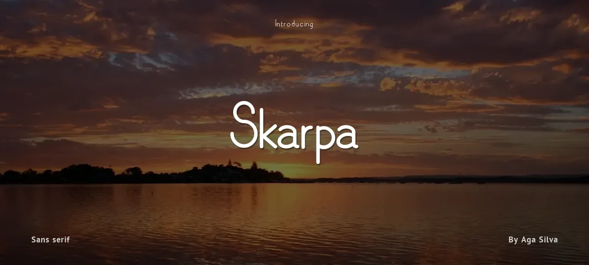 Skarpa font preview