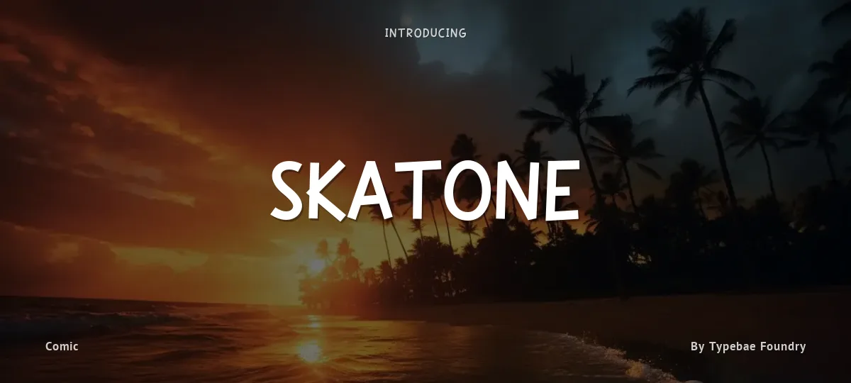 Skatone font preview