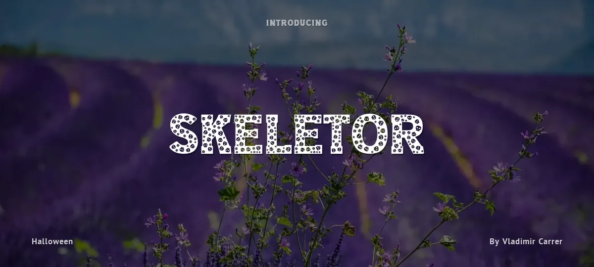 Skeletor font preview