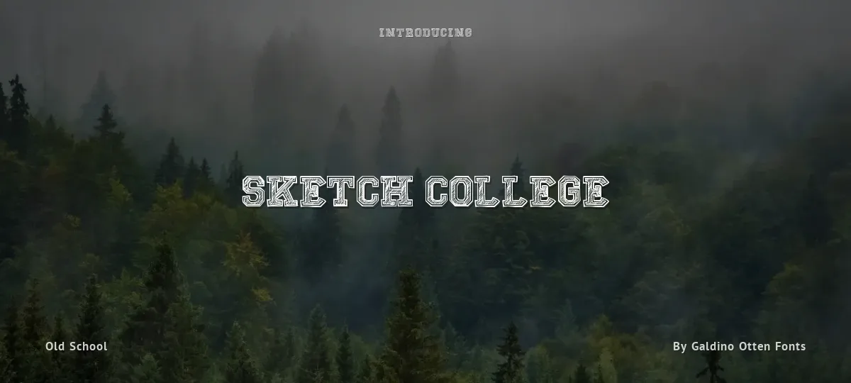 Sketch College font preview