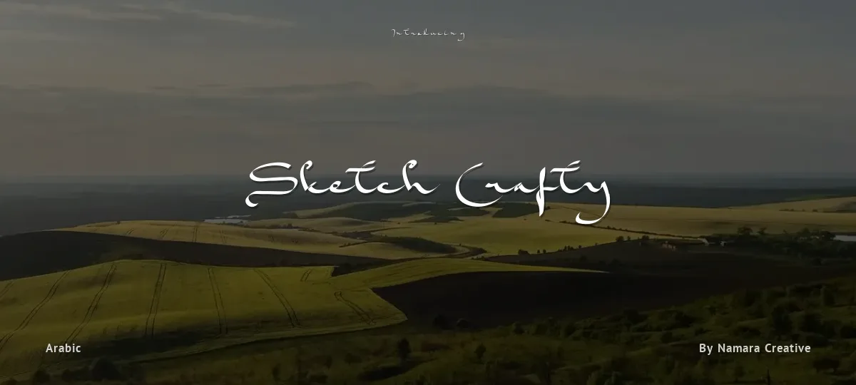 Sketch Crafty font preview