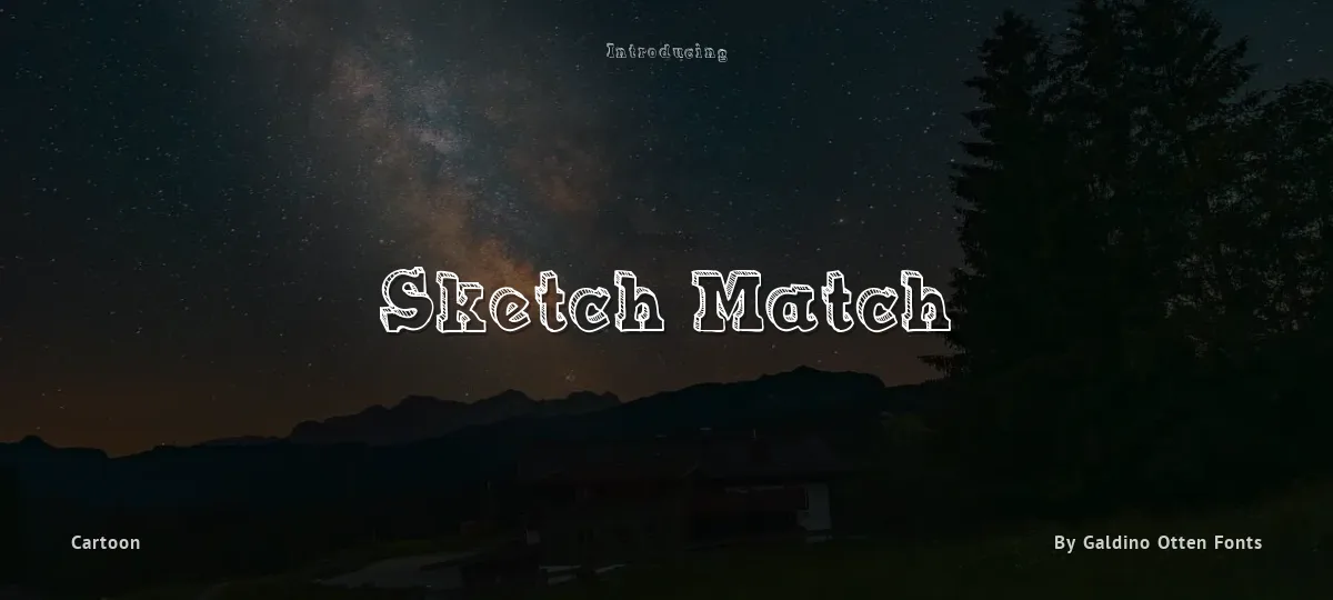 Sketch Match font preview