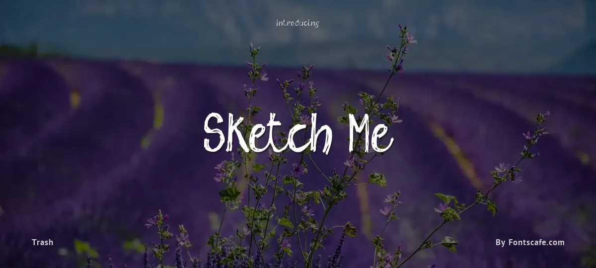 Sketch Me font preview