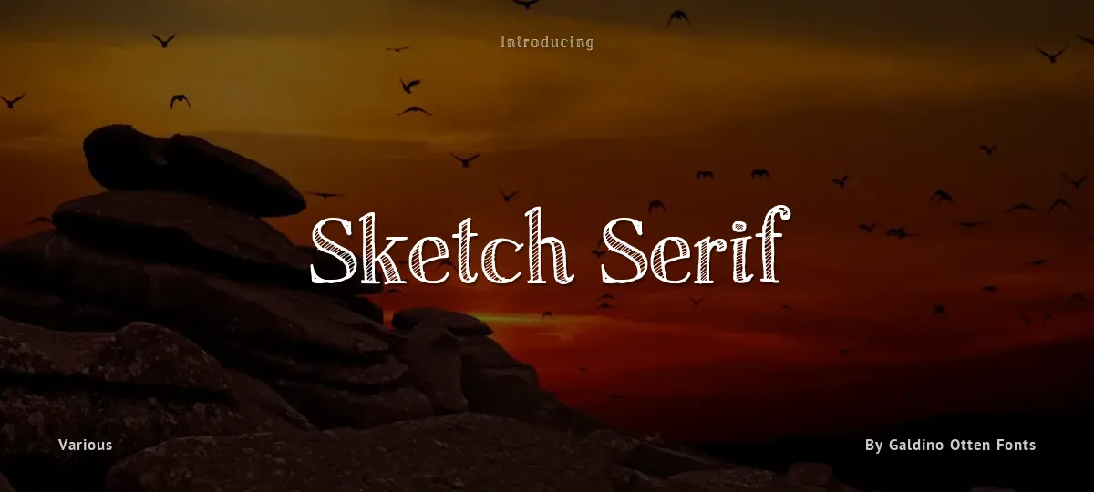 Sketch Serif font preview