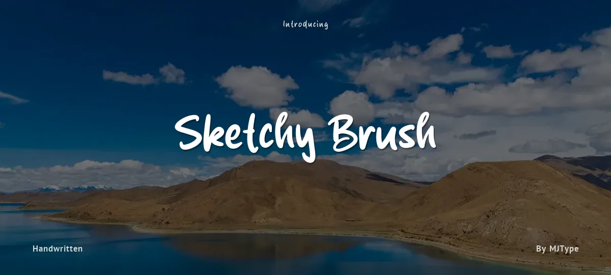 Sketchy Brush font preview