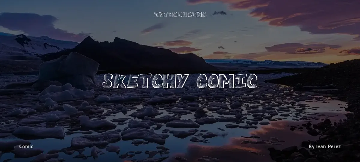 Sketchy Comic font preview