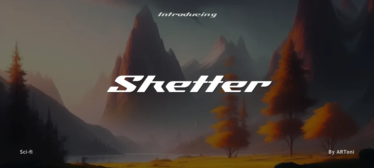 Sketter font preview