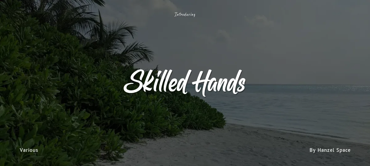 Skilled Hands font preview