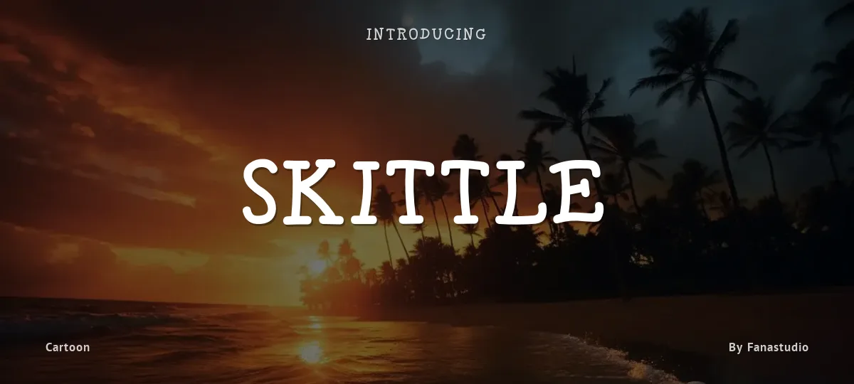 Skittle font preview