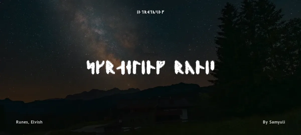 Skraeling Runic font preview