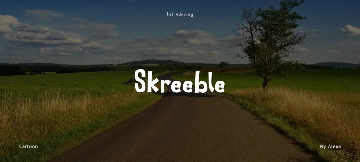 Skreeble font preview