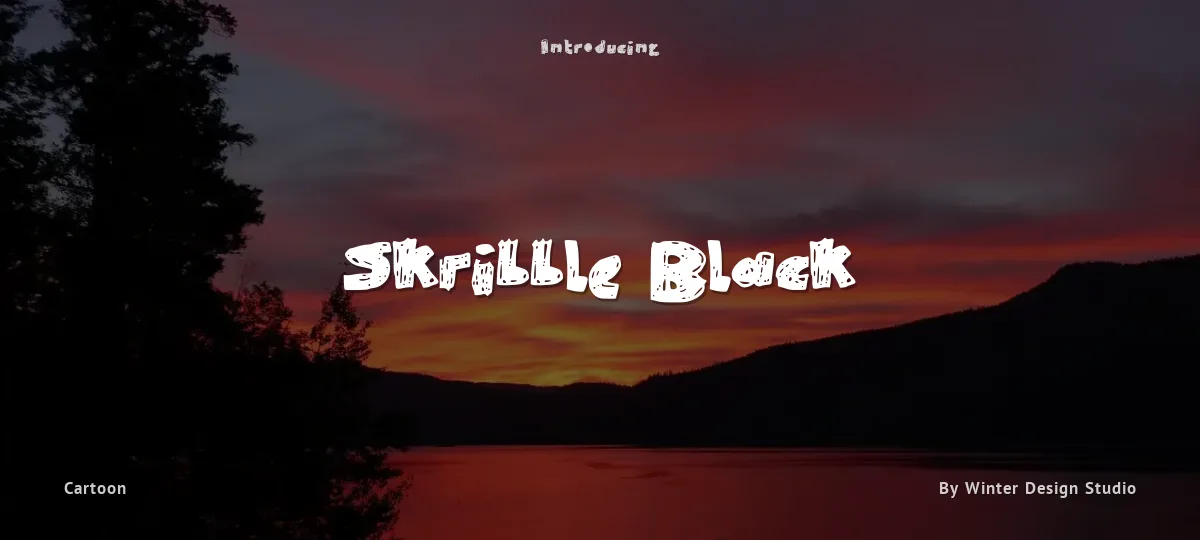 Skribble Black font preview