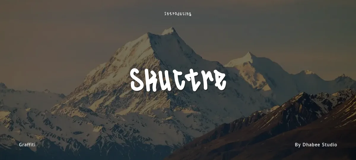 Skuctre font preview