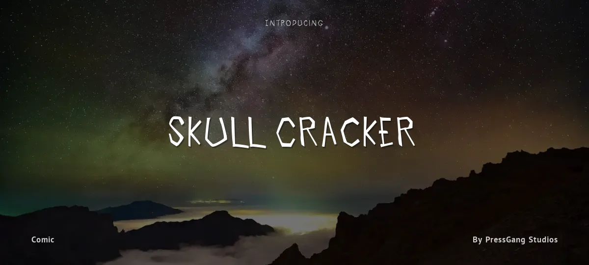 Skull Cracker font preview