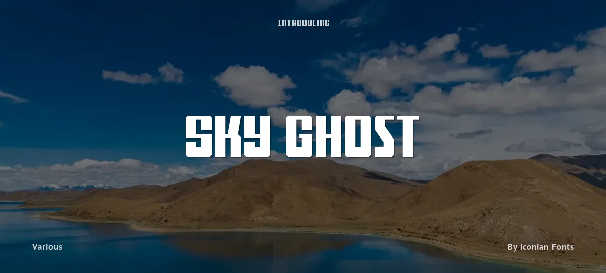 Sky Ghost font preview