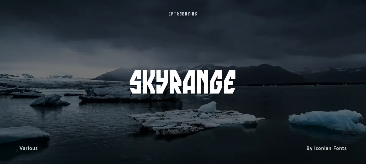 skyrange font preview