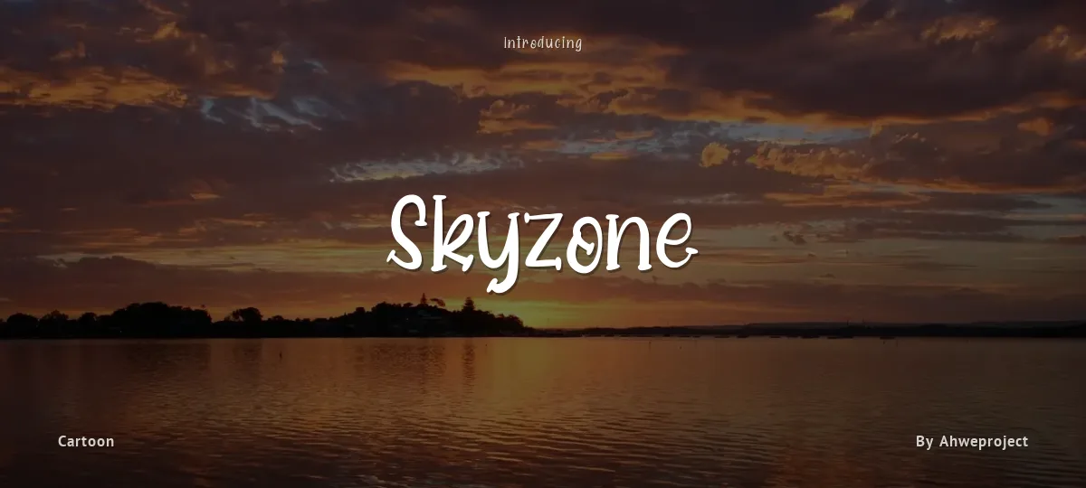 Skyzone font preview