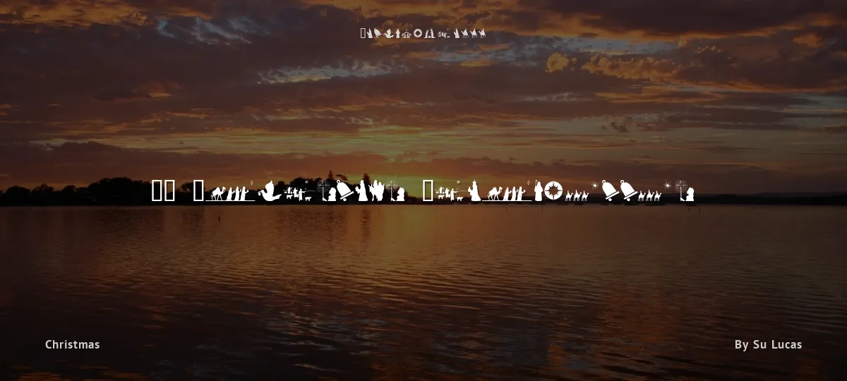 SL Christmas Silhouettes font preview