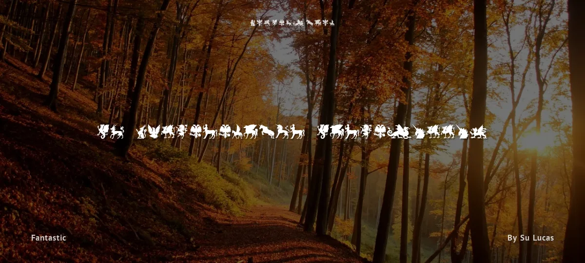 SL Mythological Silhouettes font preview