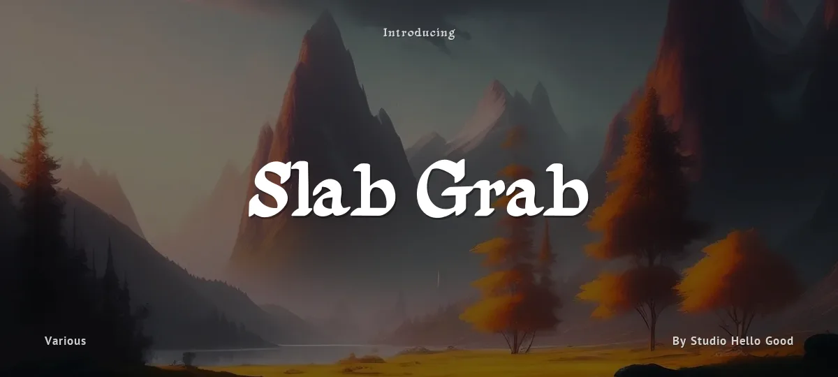 Slab Grab font preview