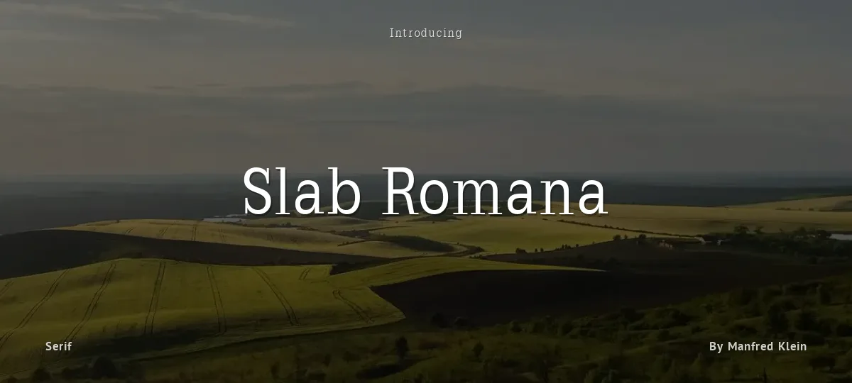 Slab Romana font preview