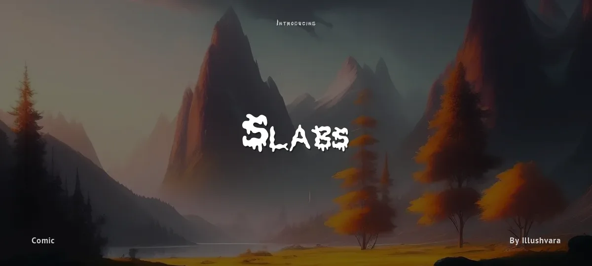 Slabs font preview