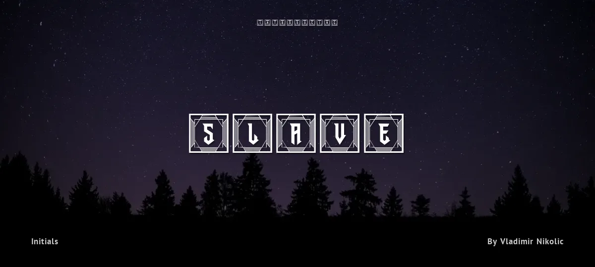 Slave font preview