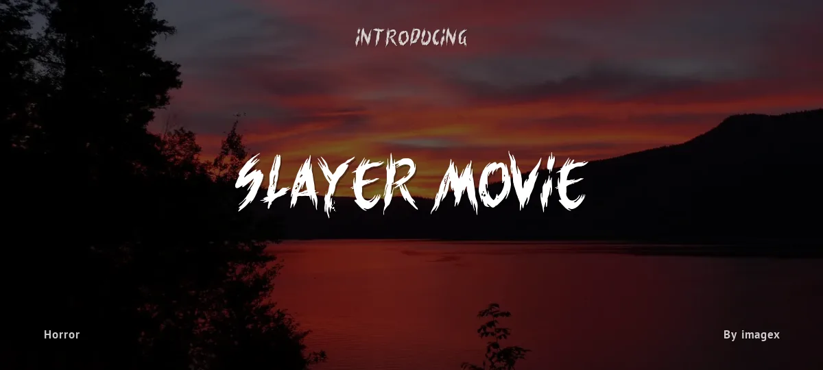 Slayer movie font preview