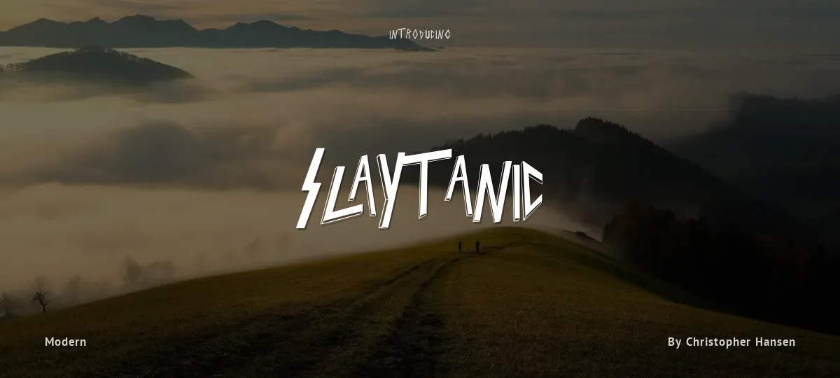 Slaytanic font preview